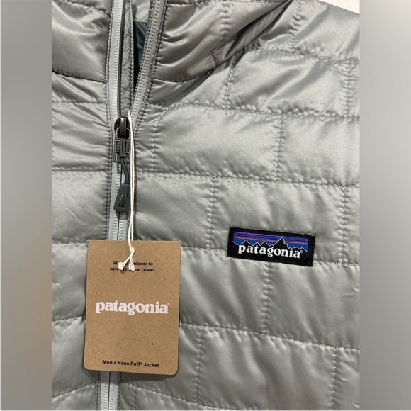 Patagonia Men's XXL Nano Puff Jacket Sleet Green Grey NWT Gray Puffer Puffy - Picture 4 of 11